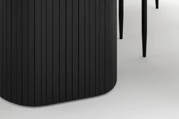 Kopparbo Matbord 200 cm med 6 Sawako Stolar - Svart - Möbler - Bord & matgrupp - Matgrupp