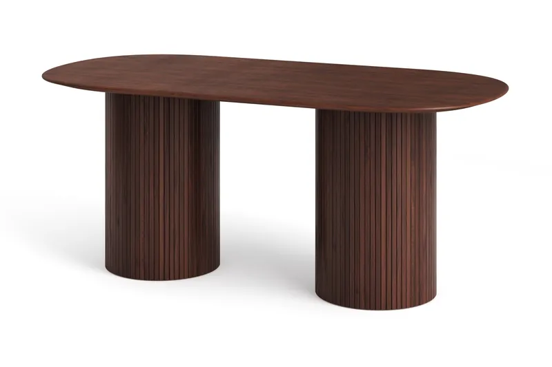 Kopparbo Matbord Oval 180x90 cm Fanér, Valnöt