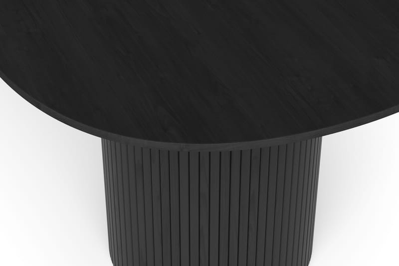 Kopparbo Matbord Oval 220x100 cm Fanér - Svart - Möbler - Bord & matgrupp - Matbord & köksbord