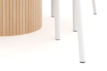 Kopparbo Matgrupp 106 cm Förlängningsbart med 4 Elysia Matstolar - Whitewash - Möbler - Bord & matgrupp - Matgrupp