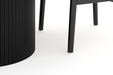 Kopparbo Matgrupp 106 cm Rund med 4 Dastoori Matstol - 2220067-4,2229318-1 - Svart - Möbler - Bord & matgrupp - Matgrupp