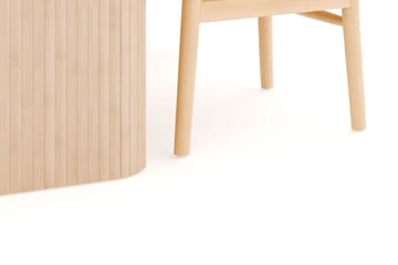 Kopparbo Matgrupp 160-220 cm Förlängningsbart med 4 Dastoori Matstolar - Whitewash - Möbler - Bord & matgrupp - Matgrupp