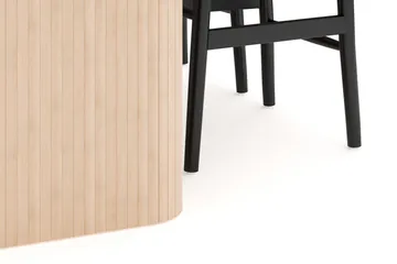 Kopparbo Matgrupp 180-240 cm Förlängningsbart med 4 Dastoori Matstolar - Whitewash - Möbler - Bord & matgrupp - Matgrupp