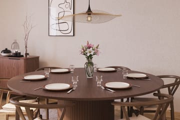 Kopparbo Matgrupp 180 cm med 6 Dastoori Matstolar - Valtnöt - Möbler - Bord & matgrupp - Matgrupp