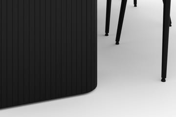 Kopparbo Matgrupp 200-206cm med 6 Alsarp Matstolar - Svart - Möbler - Bord & matgrupp - Matgrupp