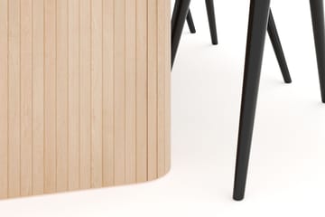 Kopparbo Matgrupp 200-260 cm Förlängningsbart med 6 Valeri Sammetsstolar - Whitewash - Möbler - Bord & matgrupp - Matgrupp