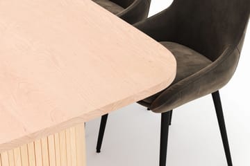 Kopparbo Matgrupp 200x90cm med 6 Alsarp Matstolar - Natural - Möbler - Bord & matgrupp - Matgrupp