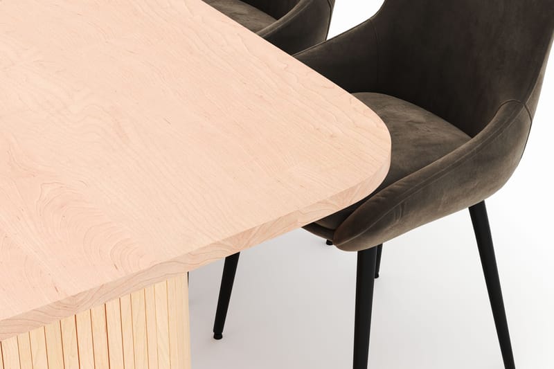 Kopparbo Matgrupp 200x90cm med 6 Alsarp Matstolar - Natural - Möbler - Bord & matgrupp - Matgrupp