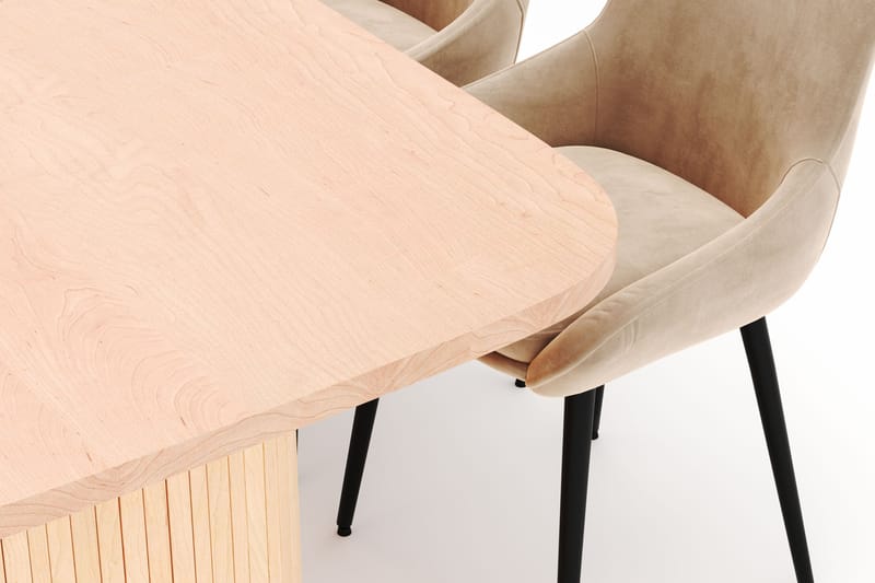 Kopparbo Matgrupp 200x90cm med 6 Alsarp Matstolar - Natural - Möbler - Bord & matgrupp - Matgrupp