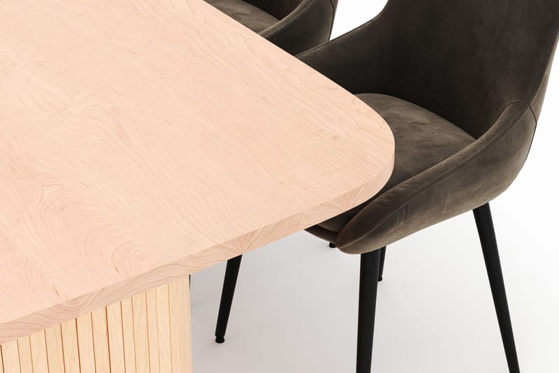 Kopparbo Matgrupp 200x90cm med 6 Alsarp Matstolar - Natural - Möbler - Bord & matgrupp - Matgrupp