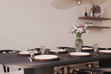 Kopparbo Matgrupp 240 cm med 8 Dastoori Matstol - 2220067-8,2229313-1 - Svart - Möbler - Bord & matgrupp - Matgrupp