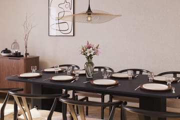 Kopparbo Matgrupp förlängningsbart 200-260 cm med 8 Dastoori Matstol - 2220067-8,2229312-1 - Svart - Möbler - Bord & matgrupp - Matgrupp