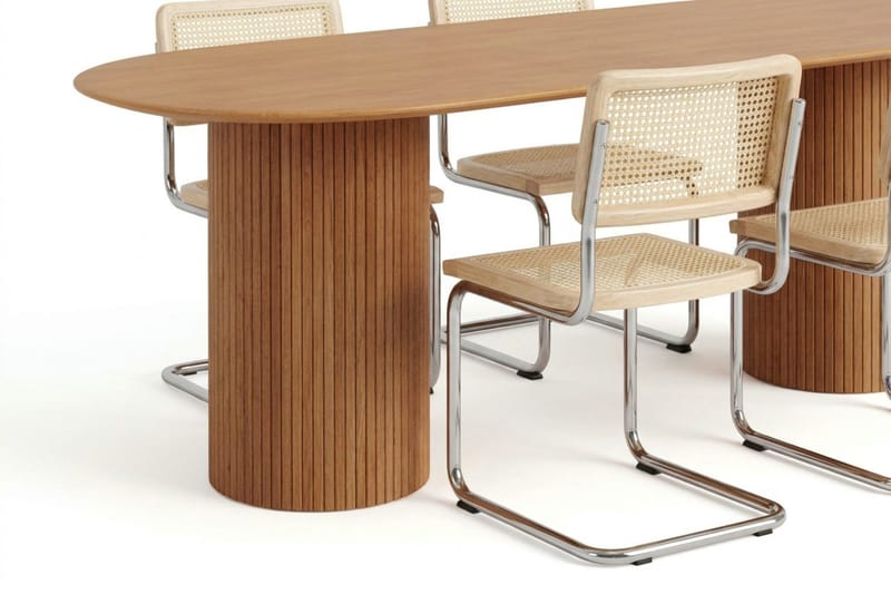 Kopparbo Matgrupp oval 180 cm Ek med 6 Build Matstolar - Ek - Möbler - Bord & matgrupp - Matgrupp