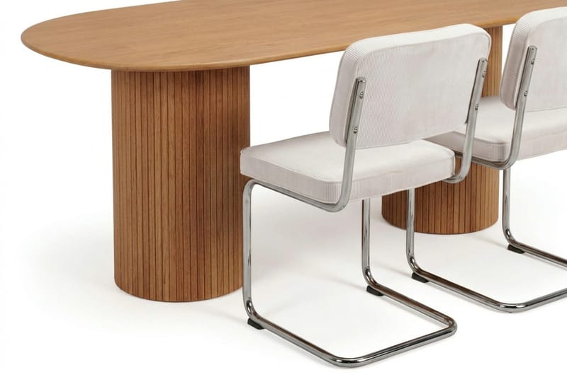 Kopparbo Matgrupp oval 180 cm Ek med 6 Milva Matstolar - Ek - Möbler - Bord & matgrupp - Matgrupp