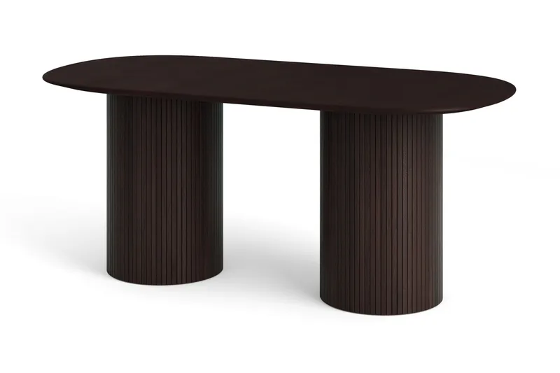 Kopparbo Matgrupp oval 180 cm med 6 Lucy Matstolar - Rökt ek - Möbler - Bord & matgrupp - Matgrupp
