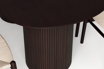 Kopparbo Matgrupp oval 180 cm Rökt Ek med 6 Dastoori Matstolar - Rökt ek - Möbler - Bord & matgrupp - Matgrupp
