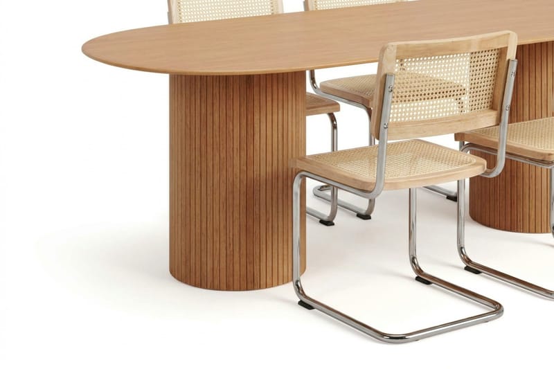 Kopparbo Matgrupp oval 220 cm Ek med 6 Build Matstolar - Ek - Möbler - Bord & matgrupp - Matgrupp