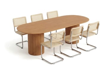 Kopparbo Matgrupp oval 220 cm Ek med 6 Build Matstolar - Ek - Möbler - Bord & matgrupp - Matgrupp