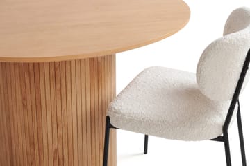 Kopparbo Matgrupp runt 110 cm med 4 Gemmiano Matstolar - Ek - Möbler - Bord & matgrupp - Matgrupp
