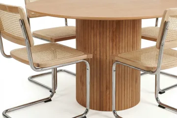 Kopparbo Matgrupp runt 130 cm Ek med 6 Build Matstolar - Ek - Möbler - Bord & matgrupp - Matgrupp