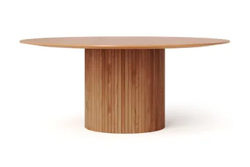 Kopparbo Matgrupp runt 180 cm Ek med 8 Build Matstolar - Ek - Möbler - Bord & matgrupp - Matgrupp