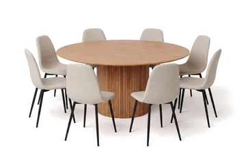 Beige/Metallben Svart - Brun