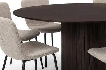 Kopparbo Matgrupp runt 180 cm Rökt Ek med 8 Katy Matstolar - Rökt ek - Möbler - Bord & matgrupp - Matgrupp