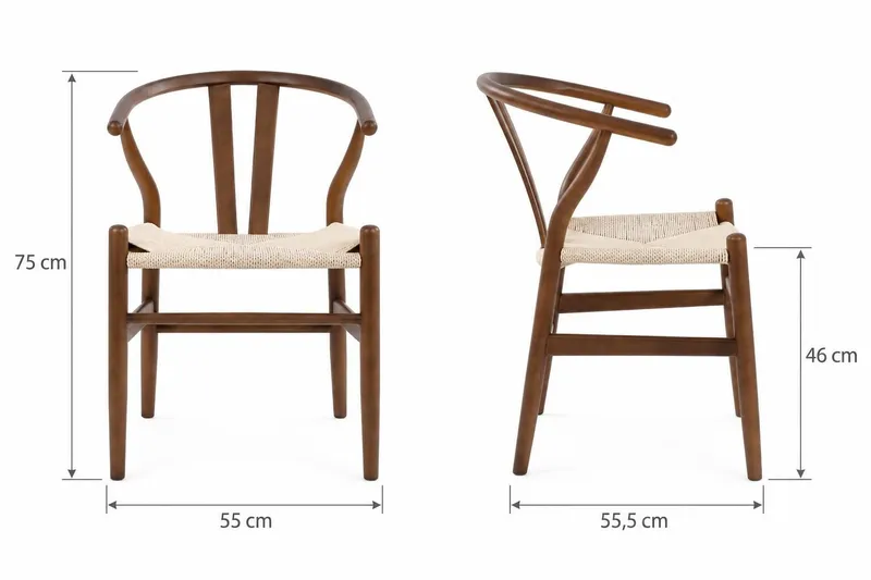 Kopparbo Matgrupp runt 180 cm Valnöt med 8 Dastoori Matstolar - Valnöt - Möbler - Bord & matgrupp - Matgrupp
