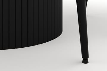 Kopparbo Rund Matgrupp 106-156cm med 4 Alsarp Matstolar - Svart - Möbler - Bord & matgrupp - Matgrupp