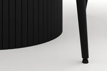 Kopparbo Rund Matgrupp 106-156cm med 4 Alsarp Matstolar - Svart - Möbler - Bord & matgrupp - Matgrupp