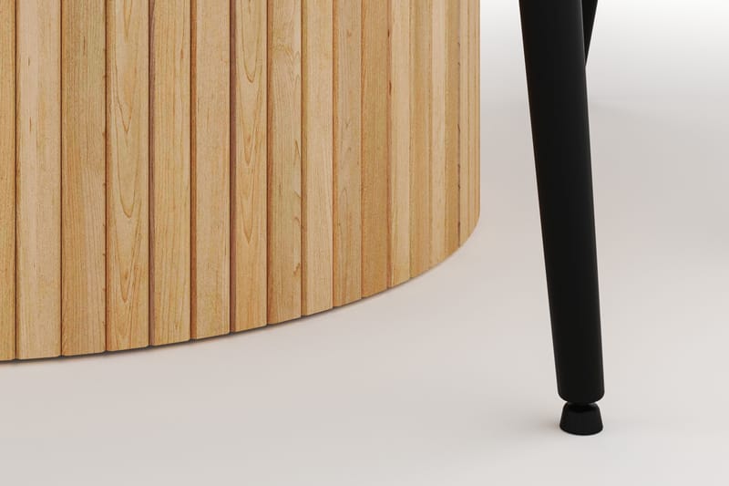 Kopparbo Rund Matgrupp 130-150 cm 4 Alsarp Matstolar - Natural - Möbler - Bord & matgrupp - Matgrupp