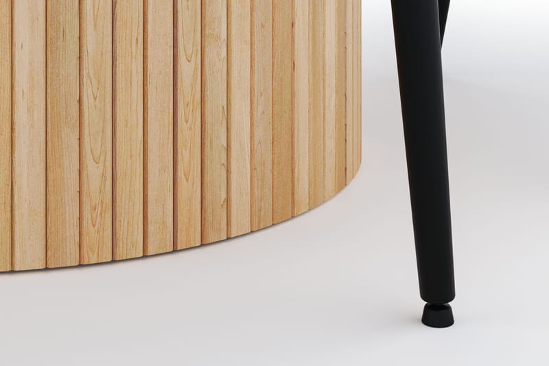 Kopparbo Rund Matgrupp 130-150 cm 4 Alsarp Matstolar - Natural - Möbler - Bord & matgrupp - Matgrupp