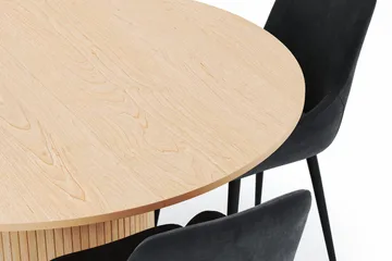 Kopparbo Rund Matgrupp 130-150 cm 4 Alsarp Matstolar - Natural - Möbler - Bord & matgrupp - Matgrupp