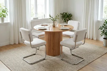 Kopparbo Runt Matbord 110 cm Fanér - Ek - Möbler - Bord & matgrupp - Matbord & köksbord