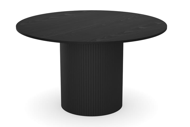 Kopparbo Runt Matbord 130 cm Förlängningsbart med 4 Gemmiano Stolar - Svart - Möbler - Bord & matgrupp - Matgrupp