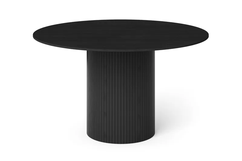Kopparbo Runt Matbord 130 cm Fanér - Svart - Möbler - Bord & matgrupp - Matbord & köksbord
