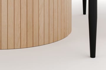 Kopparbo Runt Matbord 130 cm med 4 Sawako Stolar - Beige - Möbler - Bord & matgrupp - Matgrupp