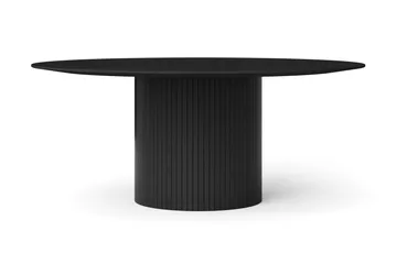 Kopparbo Runt Matbord 180 cm Fanér - Svart - Möbler - Bord & matgrupp - Matbord & köksbord