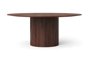 Kopparbo Runt Matbord 180 cm Fanér - Valnöt - Möbler - Bord & matgrupp - Matbord & köksbord