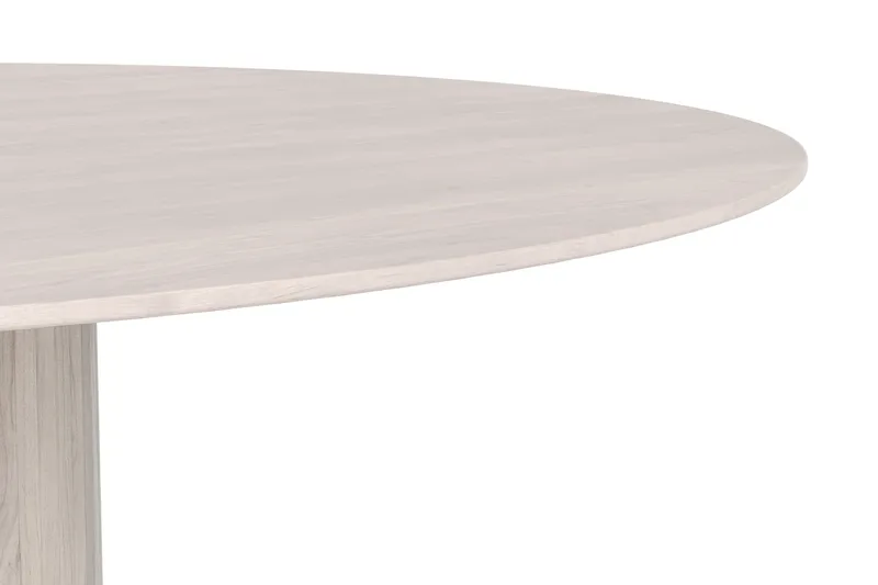 Kopparbo Runt Matbord 180 cm Fanér - Vitlaserat - Möbler - Bord & matgrupp - Matbord & köksbord