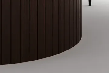 Kopparbo Runt Matbord 180 cm med 6 Sawako Stolar - Valnöt - Möbler - Bord & matgrupp - Matgrupp