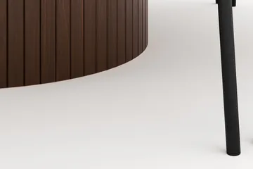 Kopparbo Runt Matbord 180 cm med 8 Gemmiano Stolar - Valnöt - Möbler - Bord & matgrupp - Matgrupp