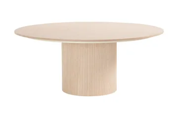 Kopparbo Runt Matbord 180 cm med 8 Gemmiano Stolar - Whitewash - Möbler - Bord & matgrupp - Matgrupp