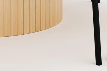 Kopparbo Runt Matbord 180 cm med 8 Gemmiano Stolar - Whitewash - Möbler - Bord & matgrupp - Matgrupp