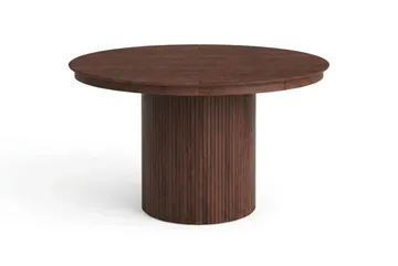 Kopparbo Runt Matbordförlängningsbart 120-220 cm Fanér - Valnöt - Möbler - Bord & matgrupp - Matbord & köksbord