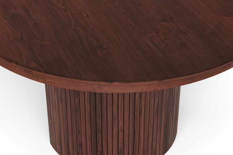 Kopparbo Runt Matbordförlängningsbart 120-220 cm Fanér - Valnöt - Möbler - Bord & matgrupp - Matbord & köksbord