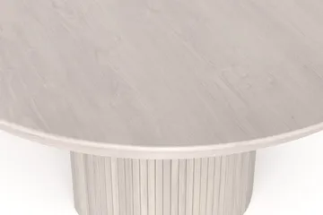Kopparbo Runt Matbordförlängningsbart 140-240 cm Fanér - Vitlaserat - Möbler - Bord & matgrupp - Matbord & köksbord