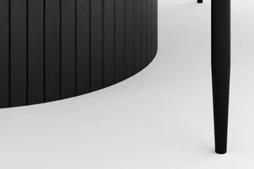 Kopparbo Runt Stort Matbord 180 cm med 4 Sawako Stolar - Svart - Möbler - Bord & matgrupp - Matgrupp