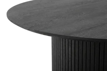 Kopparbo Soffbord Rund 85 cm med tunn bordsskiva - Svartlaserad ek - Möbler - Bord & matgrupp - Soffbord