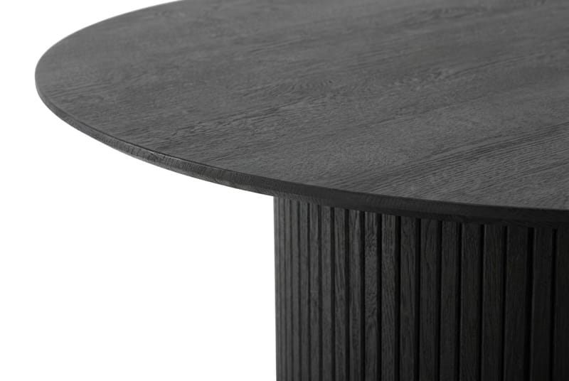 Kopparbo Soffbord Rund 85 cm med tunn bordsskiva - Svartlaserad ek - Möbler - Bord & matgrupp - Soffbord